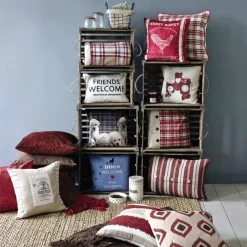 Dunelm Large Chenille Striped Cushion -Decorative Discount Store 1000033535 alt02