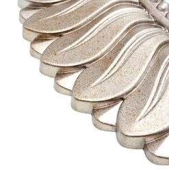 Dunelm Leaf Round Champagne Wall Mirror, 75cm -Decorative Discount Store 1000037483 alt01