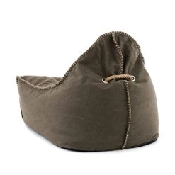 Dunelm Khaki Canvas Bean Bag Chair -Decorative Discount Store 1000050787 alt03