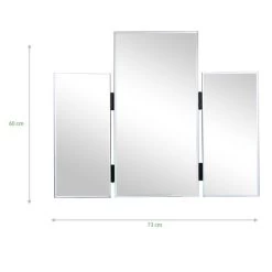 Dunelm Glass Dressing Table Mirror, 60x73cm -Decorative Discount Store 1000063479 alt02