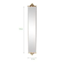 Dunelm Ornate Wall Mirror, Silver 135x 21cm -Decorative Discount Store 1000069325 alt02