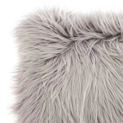 Dunelm Faux Fur Grey Cushion -Decorative Discount Store 1000083498 alt03