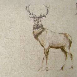 Dunelm Stag Print Cushion Cover -Decorative Discount Store 1000092822 alt02