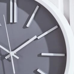 Dunelm Modern 35cm Wall Clock Grey -Decorative Discount Store 1000137188 alt01