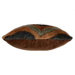 Dunelm Eska Zigzag Faux Fur Cushion -Decorative Discount Store 1000152989 alt02