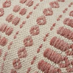 Dunelm Textured Pom Pom Blush Cushion -Decorative Discount Store 1000157717 alt01