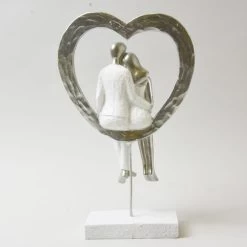 Dunelm Couple In Heart Sculpture -Decorative Discount Store 1000158218 alt02