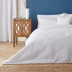 Dunelm Mandalay White Square Cushion -Decorative Discount Store 1000167160 alt02