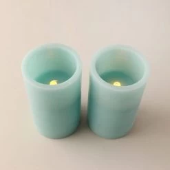 Dunelm Set Of 2 Seagrass Scented LED Candles -Decorative Discount Store 1000167525 alt02
