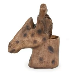 Dunelm Giraffe Head Pot And Glasses Holder -Decorative Discount Store 1000167606 alt02