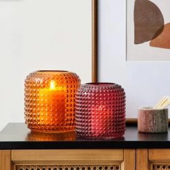 Dunelm Amber Large Retro Vase -Decorative Discount Store 1000167627 alt01