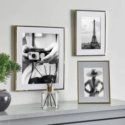 Dunelm Skinny Gold Edge Frame 8" X 10" (20cm X 25cm) -Decorative Discount Store 1000167840 alt01