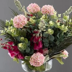 Dunelm Florals Forever Everly Foxglove Luxury Bouquet Pink 63cm -Decorative Discount Store 1000168553 alt01