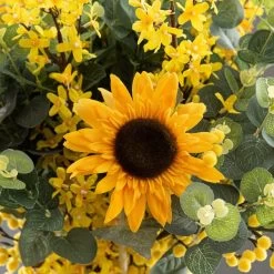 Dunelm Florals Forever Ella Sunflower Luxury Bouquet Yellow 63cm -Decorative Discount Store 1000168558 alt01