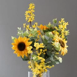 Dunelm Florals Forever Ella Sunflower Luxury Bouquet Yellow 58cm 5 Dunelm Florals Forever Ella Sunflower Luxury Bouquet Yellow 58cm -Decorative Discount Store 1000168559 alt01