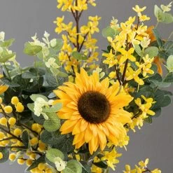 Dunelm Florals Forever Ella Sunflower Luxury Bouquet Yellow 58cm 6 Dunelm Florals Forever Ella Sunflower Luxury Bouquet Yellow 58cm -Decorative Discount Store 1000168559 alt02