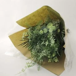 Dunelm Purple Orchid In Silver Glass Pot 48cm -Decorative Discount Store 1000168587 alt05