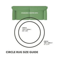 Dunelm Exclusive Hand Made Jute Dia. 150cm Circle Rug -Decorative Discount Store 1000172278 alt08