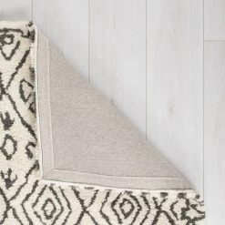 Dunelm Exclusive Iman Wool Rug -Decorative Discount Store 1000172281 alt03