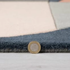 Dunelm Exclusive Ren Geometric Wool Rug -Decorative Discount Store 1000172304 alt04