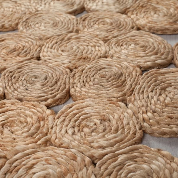Dunelm Exclusive Swirl Handmade Jute Rug 3 Dunelm Exclusive Swirl Handmade Jute Rug - Image 3