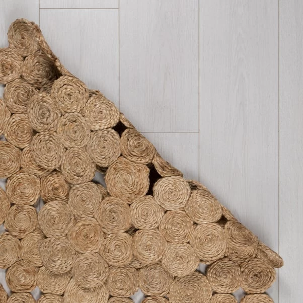 Dunelm Exclusive Swirl Handmade Jute Rug 4 Dunelm Exclusive Swirl Handmade Jute Rug - Image 4