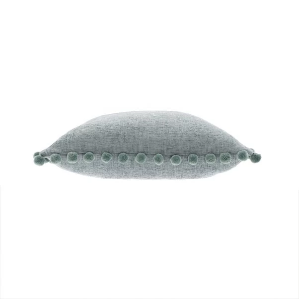 Dunelm Chenille Square PomPom Cushion 6 Dunelm Chenille Square PomPom Cushion - Image 6