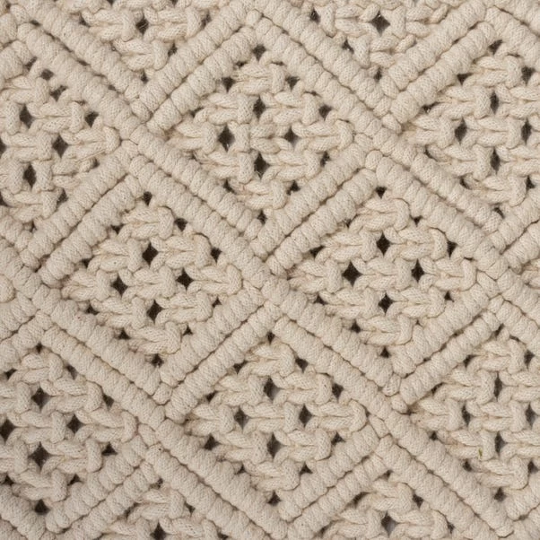 Dunelm Macrame Cotton 60cm X 110cm Rug 3 Dunelm Macrame Cotton 60cm X 110cm Rug - Image 3