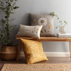 Dunelm Scandi Floral Cushion -Decorative Discount Store 1000182098 alt09