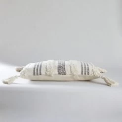 Dunelm Samara Striped Natural Cushion -Decorative Discount Store 1000182314 alt02