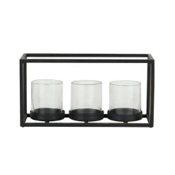 Dunelm London Black Triple Hurricane -Decorative Discount Store 1000182436 alt02