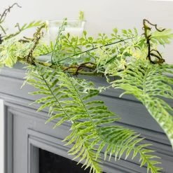 Dunelm Artificial Fern Garland Green 180cm -Decorative Discount Store 1000183205 alt01