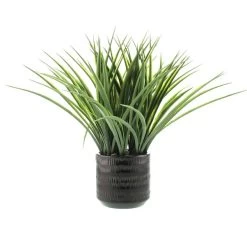 Dunelm Artificial Grass In Ceramic Pot -Decorative Discount Store 1000183216 alt03
