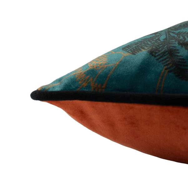 Dunelm Tropica Cheetah Cushion Teal 5 Dunelm Tropica Cheetah Cushion Teal - Image 5