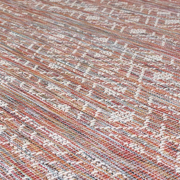Dunelm Sunset Terracotta Mix Indoor Outdoor Rug 3 Dunelm Sunset Terracotta Mix Indoor Outdoor Rug - Image 3