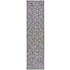 Dunelm Napoli Black Indoor Outdoor Runner -Decorative Discount Store 1000186935 alt01