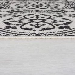 Dunelm Casablanca Monochrome Indoor Outdoor Rug -Decorative Discount Store 1000186940 alt03