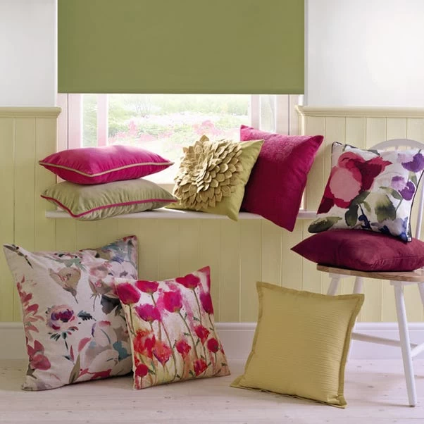 Dunelm Watercolour Brights Square Cushion 3 Dunelm Watercolour Brights Square Cushion - Image 3