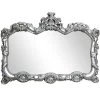 Dunelm Ormolu Ornate Wall Mirror, Silver 85x117cm