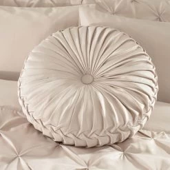 Dunelm Karissa Champagne Round Cushion