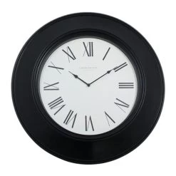 Dunelm Grantham 75cm Station Wall Clock Black