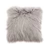 Dunelm Faux Fur Grey Cushion