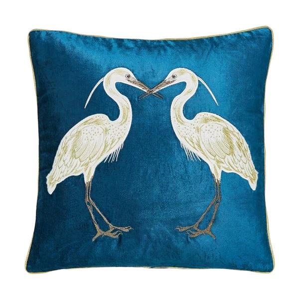 Dunelm Heron Teal Cushion 2 Dunelm Heron Teal Cushion - Image 2
