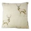 Dunelm Stag Print Cushion Cover