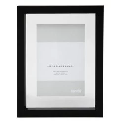 Dunelm Black Floating Photo Frame 6" X 4" (15cm X 10cm)