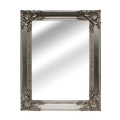 Dunelm Roma Rectangle Wall Mirror, Silver 84x115cm
