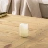 Dunelm Cream Waved LED Candle