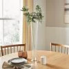 Dunelm Clear Tall Footed Vase