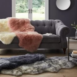 Dunelm Double Pelt Sheepskin Rug -Decorative Discount Store 30599430 alt06