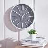 Dunelm Modern 35cm Wall Clock Grey